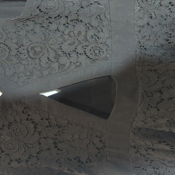 Free People Lovely in Lace Black Dress Fit And Flare Size small POCKETS LINED - Picture 9 of 12